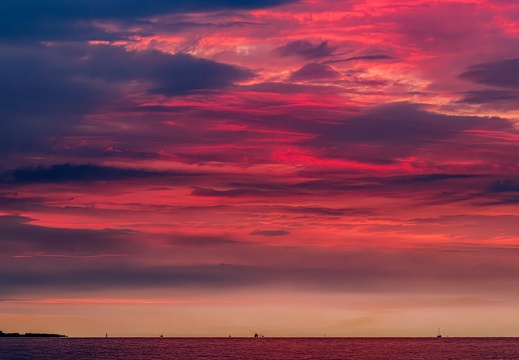 Sonnenuntergang Elbe