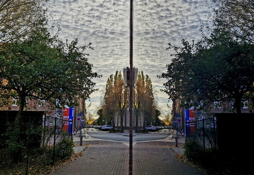Wetternstraße im Spiegel der kleinen Gasse